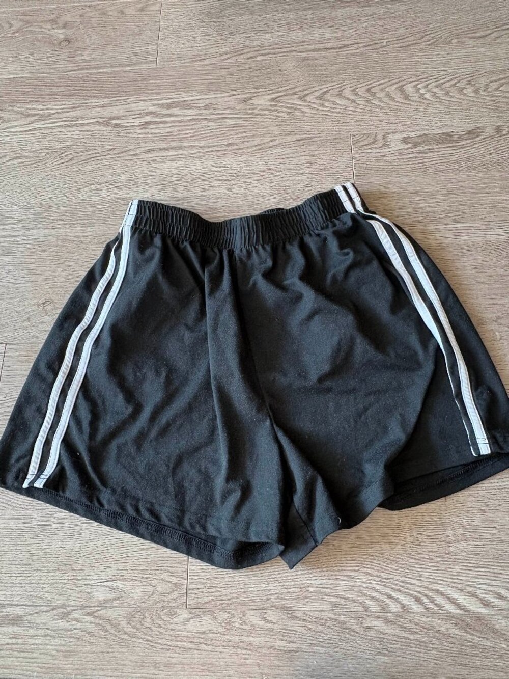 black shorts with white strips (size s)